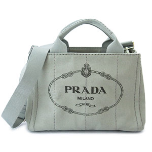 プラダ トートバッグ PRADA プラダ 2WAY ショルダーバッグ カナパ キャンバス メルクリオ B2439G CANAPA MERCURIO