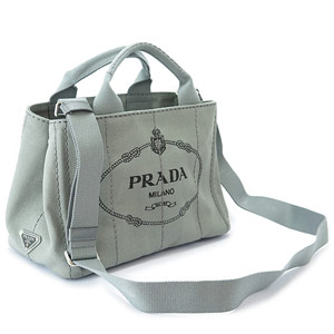 プラダ トートバッグ PRADA プラダ 2WAY ショルダーバッグ カナパ キャンバス メルクリオ B2439G CANAPA MERCURIO