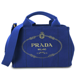 プラダ トートバッグ PRADA プラダ 2WAY ショルダーバッグ カナパ キャンバス コバルト B2439G CANAPA COBALTO