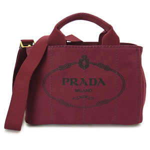 プラダ トートバッグ PRADA プラダ 2WAY ショルダーバッグ カナパ キャンバス アマラント B2439G CANAPA AMARANTO