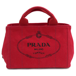 プラダ トートバッグ PRADA プラダ バッグ CANAPA/カナパ キャンバス ロゴ ロッソレッド BN2439 CANAPA ROSSO