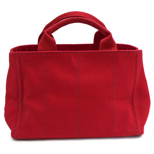 プラダ トートバッグ PRADA プラダ バッグ CANAPA/カナパ キャンバス ロゴ ロッソレッド BN2439 CANAPA ROSSO