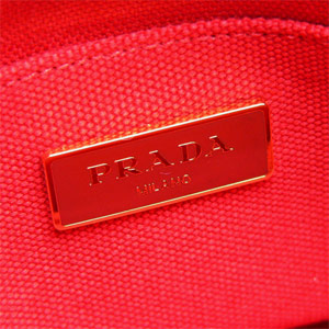 プラダ トートバッグ PRADA プラダ バッグ CANAPA/カナパ キャンバス ロゴ ロッソレッド BN2439 CANAPA ROSSO