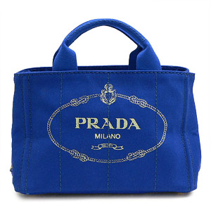 プラダ トートバッグ PRADA プラダ バッグ カナパ キャンバス ロゴ コバルトブルー BN2439 CANAPA COBALTO