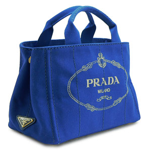 プラダ トートバッグ PRADA プラダ バッグ カナパ キャンバス ロゴ コバルトブルー BN2439 CANAPA COBALTO