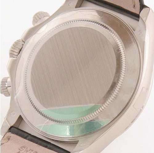 ロレックス Ref.116519G デイトナ WG金無垢 コスモグラフ 8Pダイヤ クロコレザー ブラック メンズ
