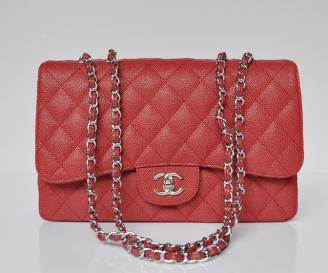 chanel コピー品 ECS009209 安全なサイト赤い 女性 ショルダーバッグ シャネルボール紋