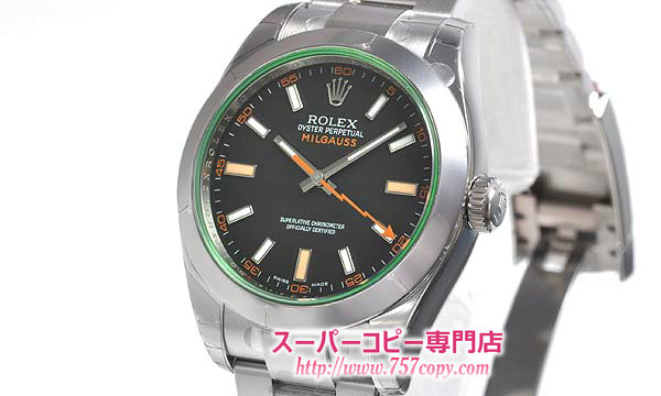(ROLEX)ロレックスコピー 時計 オイスターパーペチュアル ミルガウス 116400GV