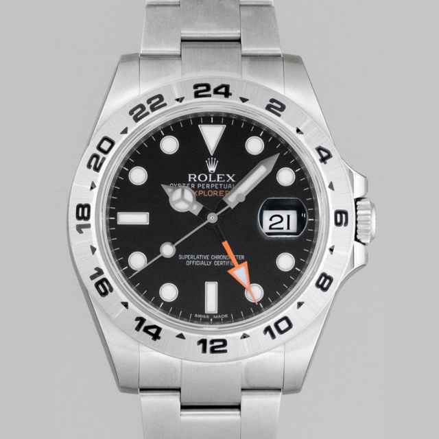 ロレックス コピー腕時計 エクスプローラーII 新型 ブラック 216570