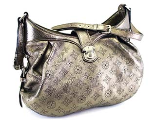 LOUIS VUITTON ルイヴィトン M95717 モノグラム マヒナ XS ショルダーバッグ ブロンズ