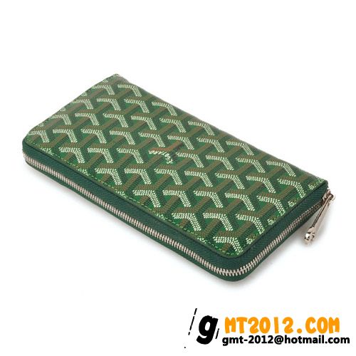 ゴヤール 長財布 ラウンドジップ グリーン GOYARD-103