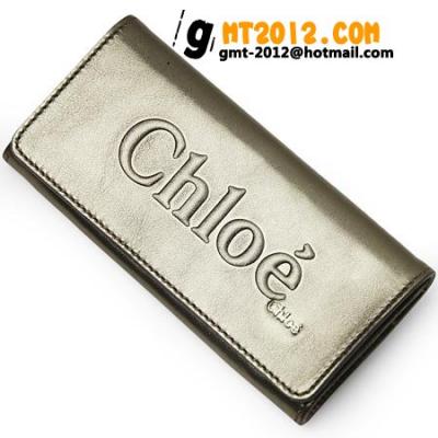 クロエ 偽物n級口コミ Chloe ２つ折り長財布 小銭入れ付き オリーブゴールド