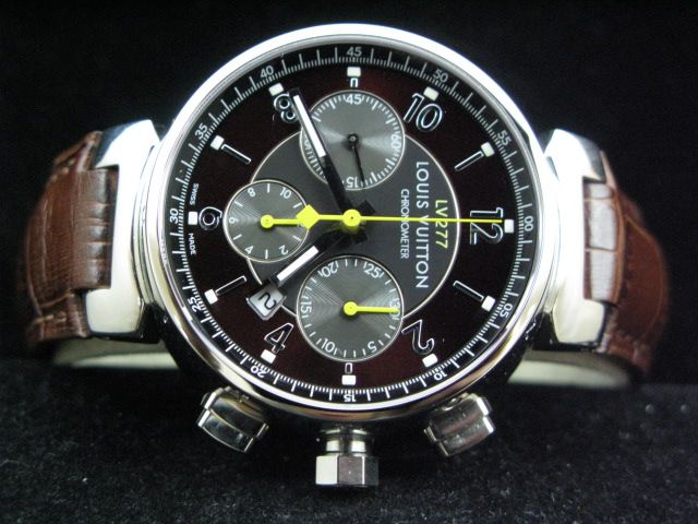ルイヴィトン  時計 タンブール・クロノ・LV277・レザー・7750搭載 LVTC0104