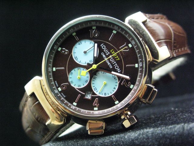 ルイヴィトン  時計 タンブール・クロノ・クォーツ・タイプB・A LVTC0201