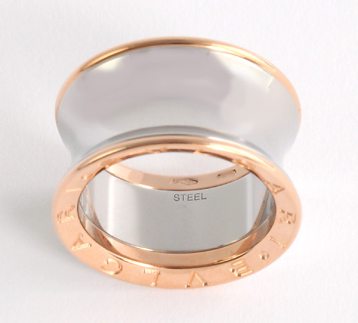 ブルガリ BVLGARI アニッシュ・カプーア ビーゼロワン リング（指輪） ピンクゴールド＆シルバー AN855685