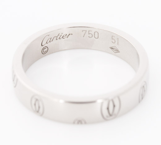 カルティエ Cartier ハッピーバースディ リング【指輪】 ホワイトゴールド SM B4050900