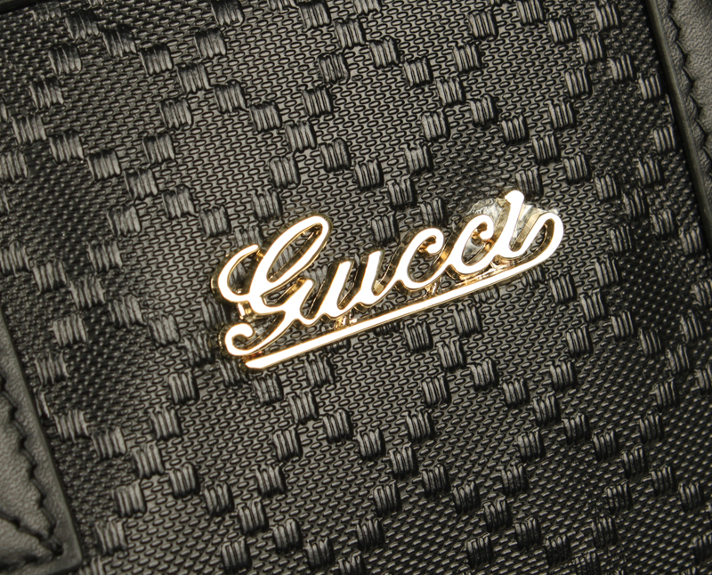  ブラック Gucciフルレザー 男性 ハンドバッグ メッセンジャーバッグ GUCCIグッチ 300338