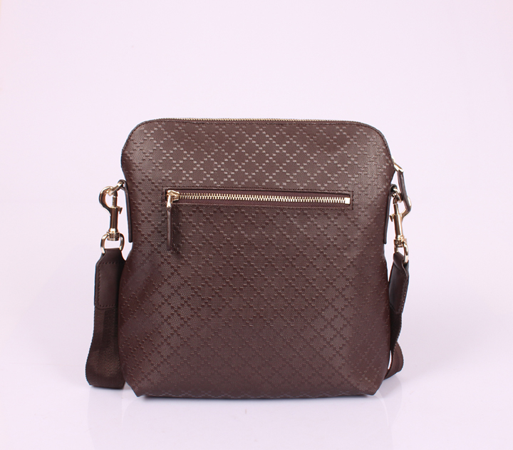  Gucciフルレザー 854364 GUCCIグッチ ブラウン 男性 ショルダーバッグ メッセンジャーバッグ