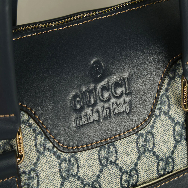  298186PVC 男性 ハンドバッグ メッセンジャーバッグ ブルー GUCCIグッチ Gucci PVC