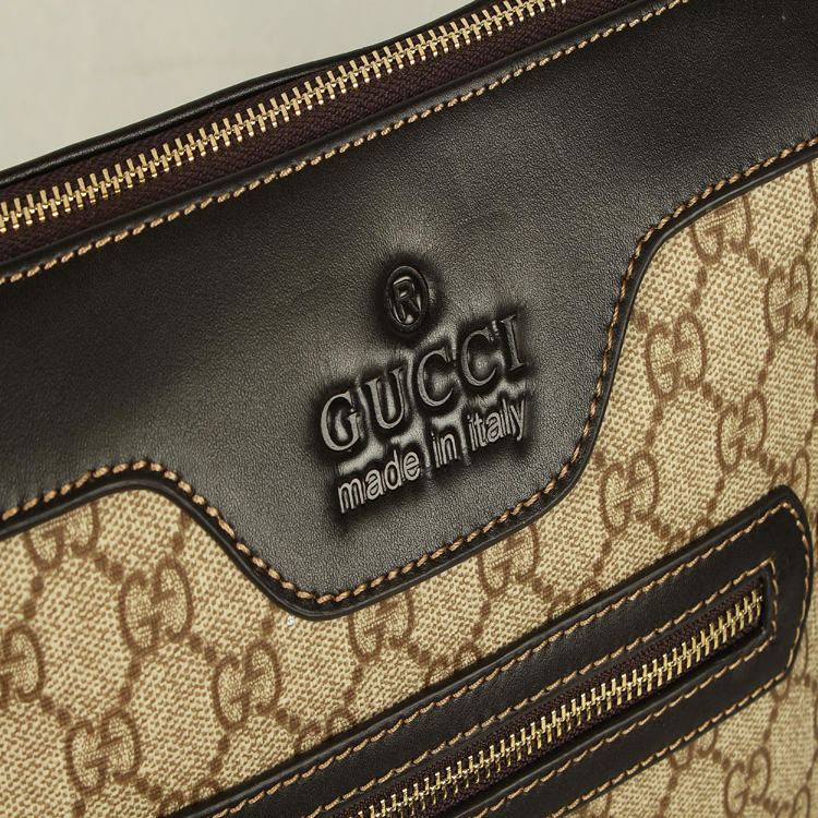  298188PVC Gucci PVC GUCCIグッチ 男性 ハンドバッグ メッセンジャーバッグ ブラウン